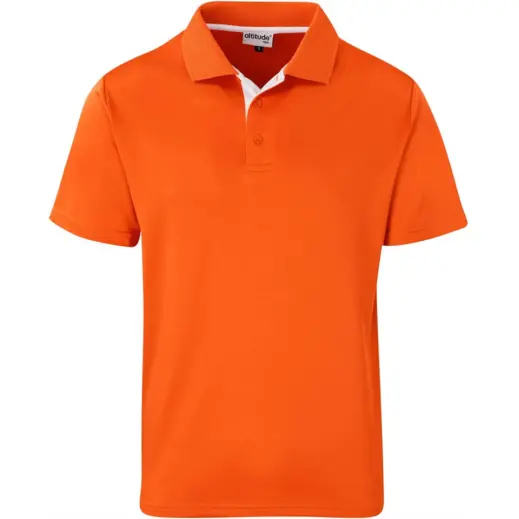 Kids Tournament Golf Shirt Orange